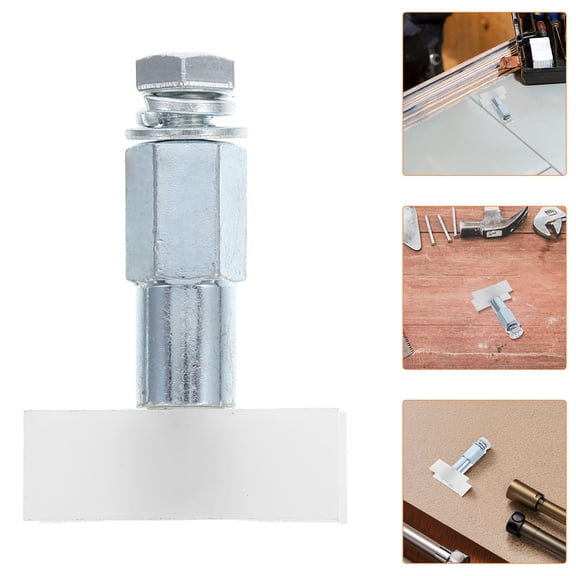 PTOOTP 2-Pack White Elevator Door Floor Track Guide Hardware for Smooth and Stable Sliding Door