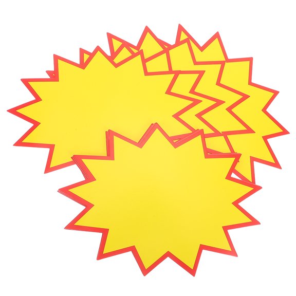 PTOOTP Blank Advertising Paper Explosion Stickers Multi-Color for Marking 30Pcs