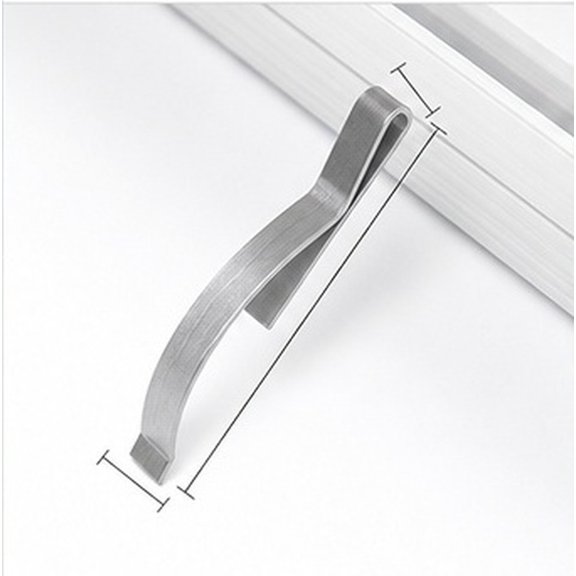PTOOTP 30Pcs Window Screen Tension Spring Corner Clips Plated Silver Stainless Steel Durable for Glass Screens