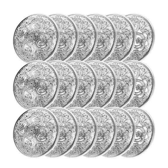 PTOOTP Zinc Alloy Decorative Flower Buttons for Sewing Crafts and Projects, 30 Pieces