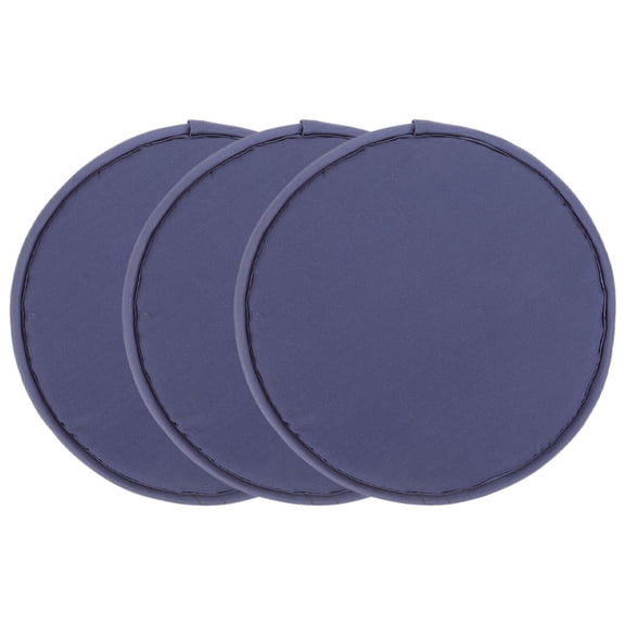 PTOOTP Navy Seating Cushions for Home and Outdoor Camping, Dirt-Resistant, Comfortable 3-Pack Seat Pads