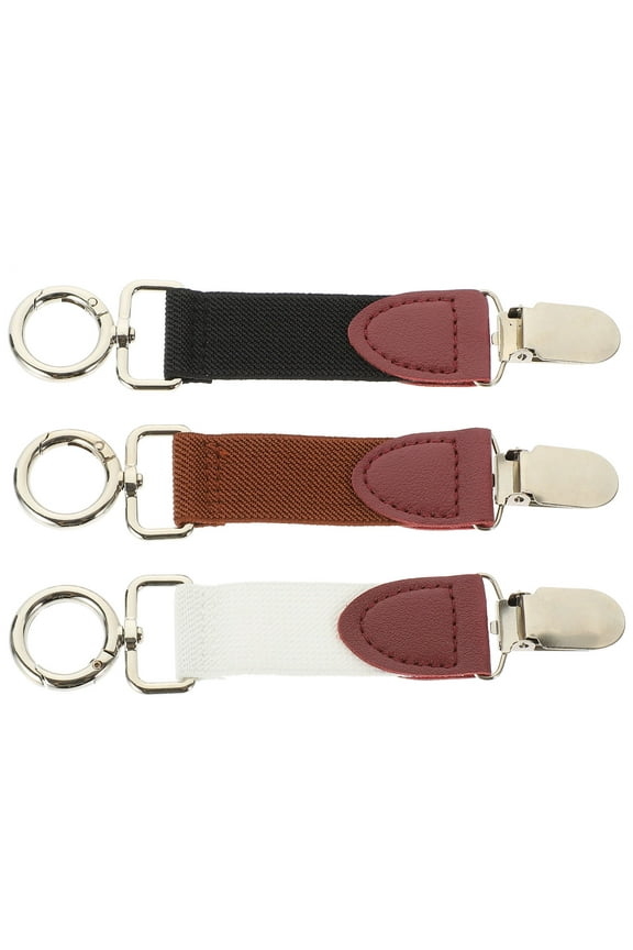 Travel Hat Clip for Handbags Portable Hat Clips White 3Pcs 6.3x1.3In