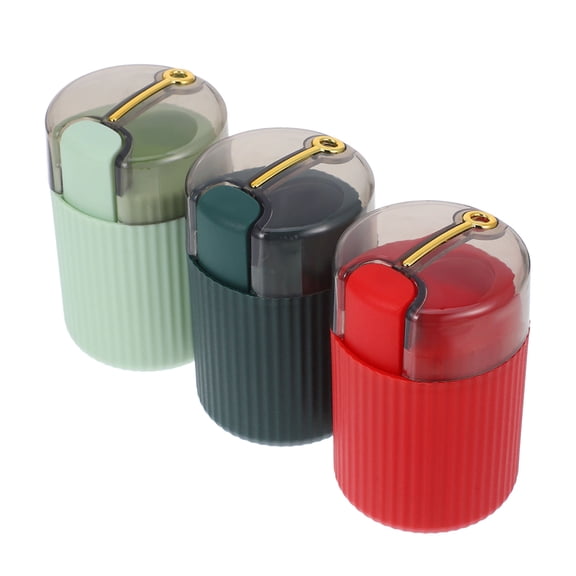 PTOOTP Toothpick Dispenser Set, Large Capacity ABS PP Material, Sleek Design, Assorted Colors, 3 Pieces