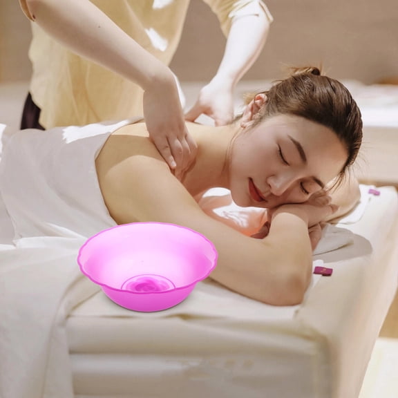 PTOOTP Plastic Wash Basin Set of 3 Assorted Colors for Face Cleansing and Daily Use and Lightweight