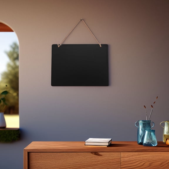PTOOTP 3-Piece Small Classroom Organization Set with Hanging Black Density Boards for Notes, Messages, and Reminders