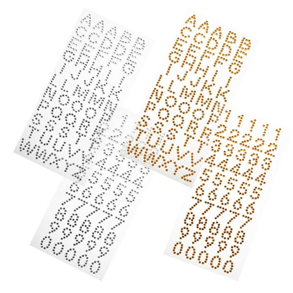 PTOOTP Self Adhesive Acrylic Gems for Crafting, Decorative Stickers for Scrapbook, Letters, Art and Craft Supplies