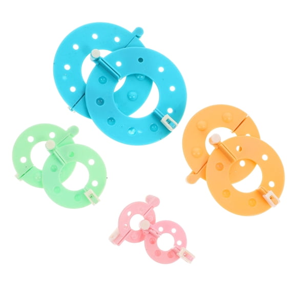 PTOOTP Plastic Pompom Maker Kit Multiple Sizes Easy to Use for Wool Crafting