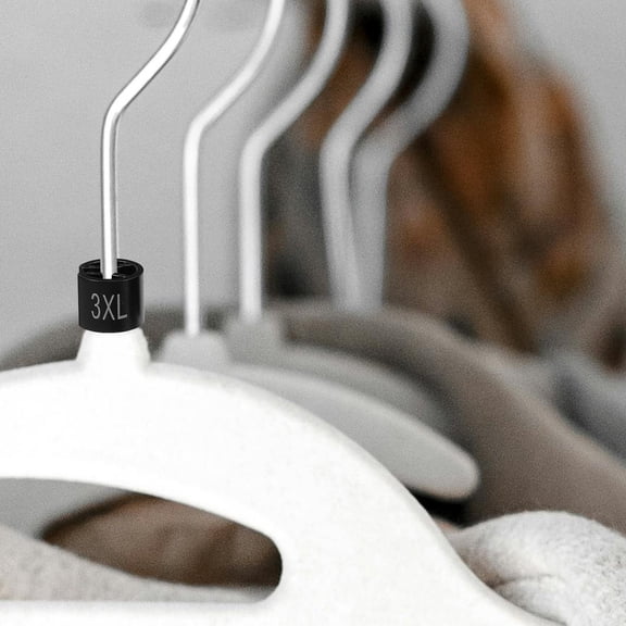 PTOOTP Black Hanger Clips for Closet Organization, and Versatile, 400 Pieces, Strong Grip for Clothes and Accessories