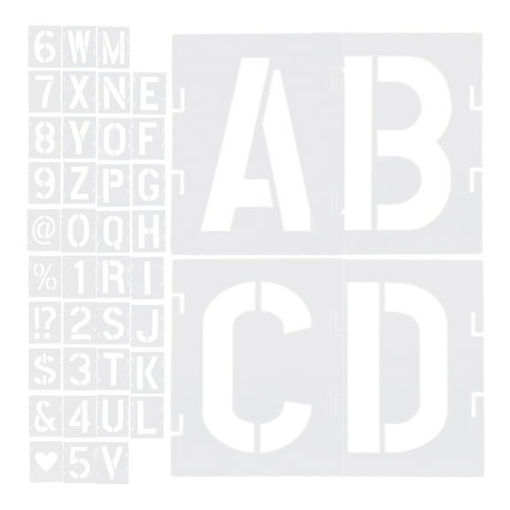 PTOOTP Alphabet Stencils for Kids Reusable Drawing Templates Easy-to-Use Versatile Creative Art and Craft Projects