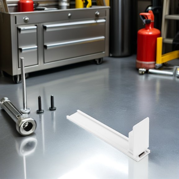 PTOOTP 4Pcs Automatic Stock Pusher System White for Retail Display with Spring Loaded Shelf Tracks