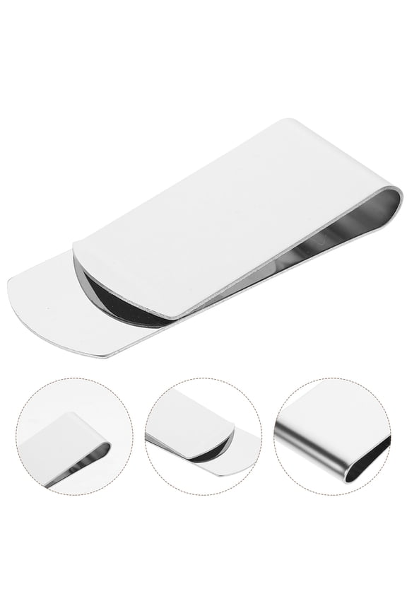 4Pcs Lightweight Stainless Steel Money Clip Small Portable Clamp for Home Use Efficient Design