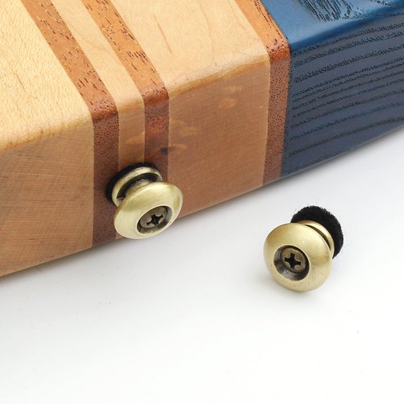 PTOOTP 4-Pack Guitar Strap Buckles Fixing Clips for Electric Guitar and Ukulele Accessories