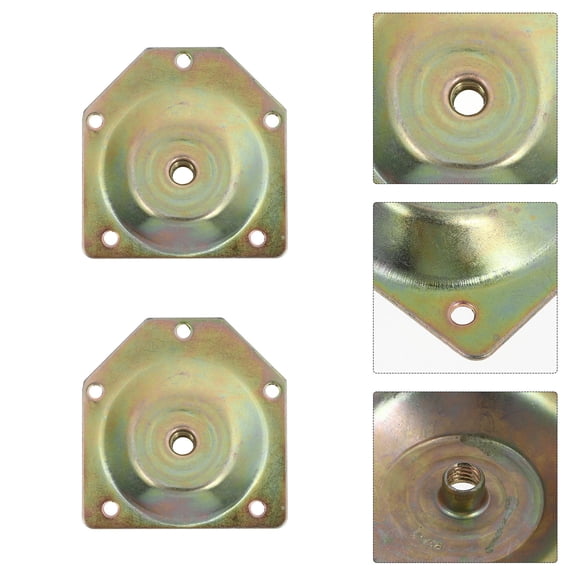 PTOOTP 4Pcs Furniture Leg Repair Plates with 12 Degree Angle for Tables