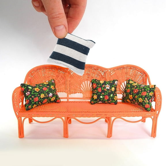 PTOOTP 4-Piece Tiny Sofa Cushions Set, Assorted Colors, Soft Comfortable Seat Pads for Home and Office