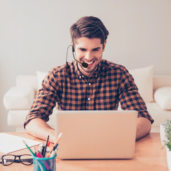 PTOOTP 4-Pack Microphone Headset with Built-in Amplifier for Teachers, Singers, Presenters, and Public Speakers