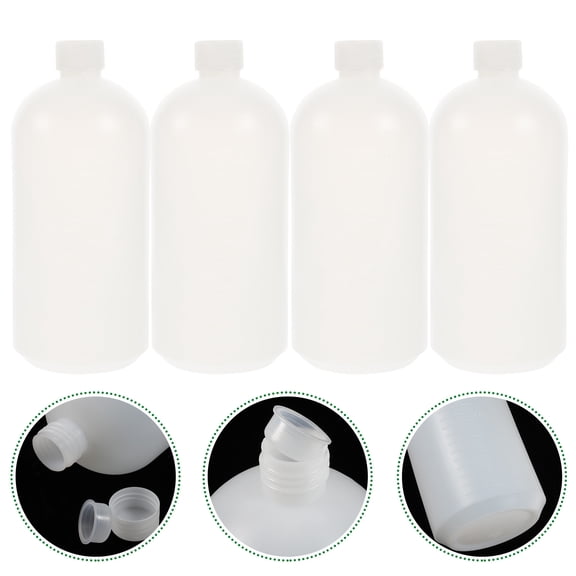 PTOOTP Small Liquid Containers Leak Proof PE Bottles 4Pcs