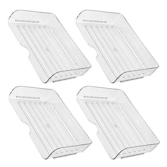 PTOOTP Stacking Paper Trays Paper Sorter Organizer Transparent Pet 4Pcs