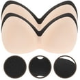 thumbnail image 1 of PTOOTP 4Pcs U-Shaped Bra Padding Inserts Washable Reusable Soft Foam 10.2×4.7×1.2in, 1 of 8