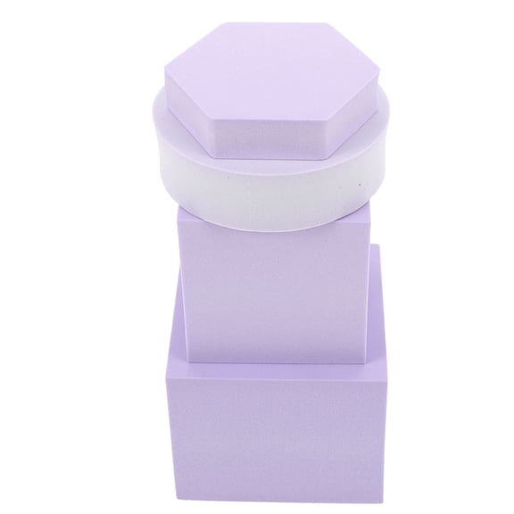 PTOOTP Craft Foam Cubes Set of 4 Geometric Shapes for Art, Projects, Photography, and Creative Crafts