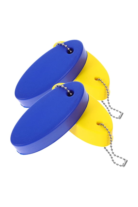 4-Pack Assorted Color Foam Floating Keychains Lightweight PU Zinc Alloy for Boating Pool Use