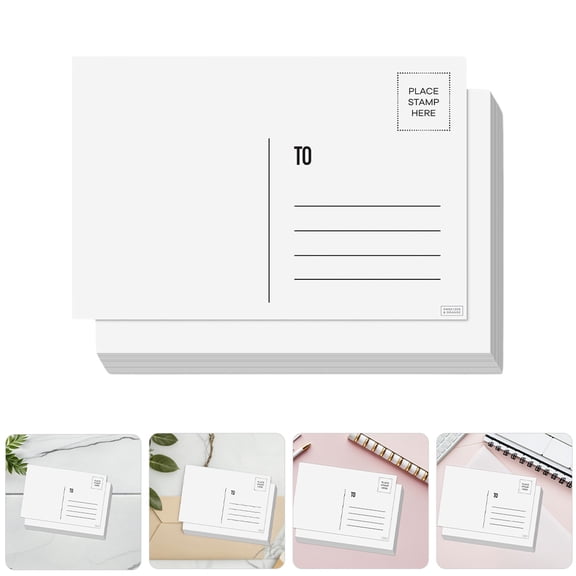 PTOOTP White Blank Postcards for Mailing with Address Section Ideal for Birthday Greeting Cards