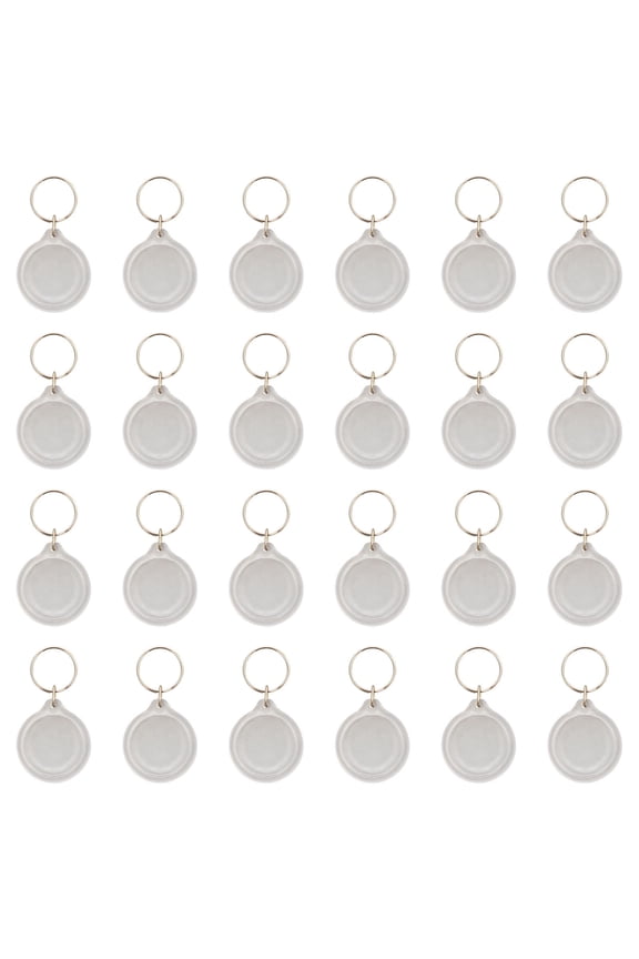 Clear Picture Keychains Photo Keyring Transparent Acrylic 50Pack