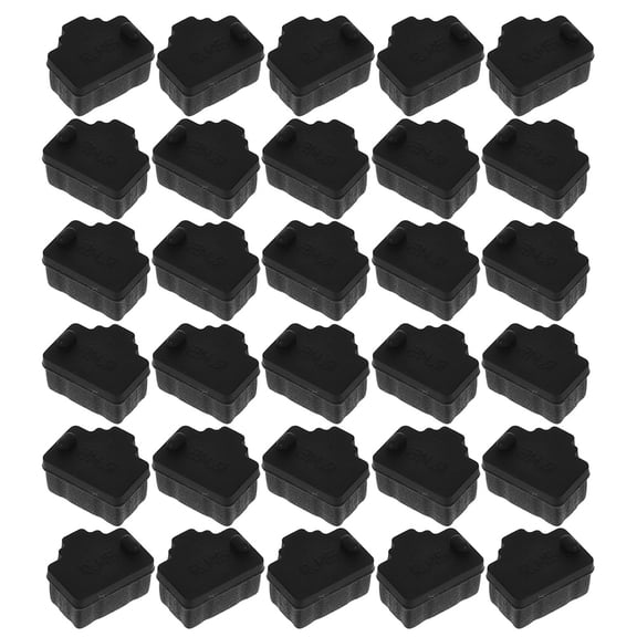 PTOOTP Black Silicone Ethernet Port Dust Caps Protector for Home and Office - 50 Pieces