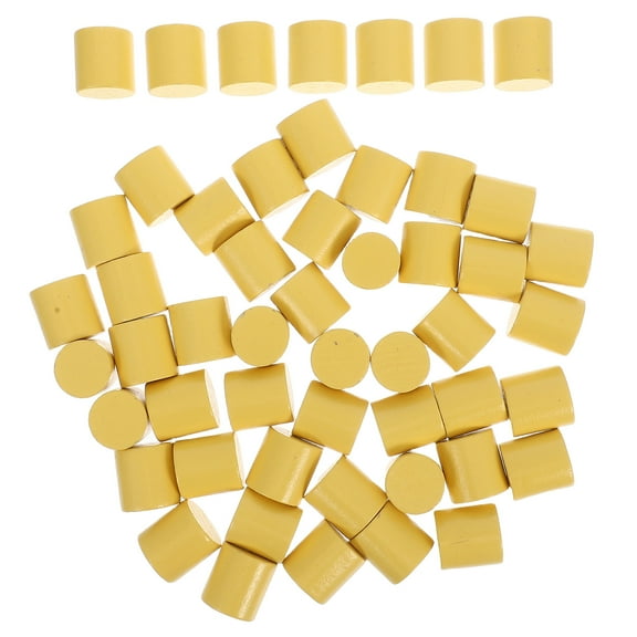 PTOOTP 50pcs Craft Wood Rounds Unfinished Wooden Blocks for Educational Projects and Creative Building