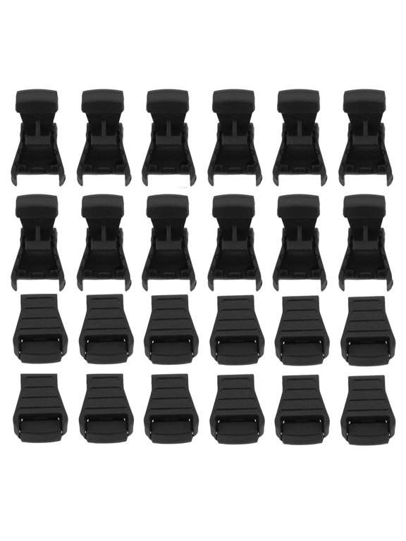 50Pcs Nylon Drawstring Buckles Durable Adjustable Backpack Clip for DIY Rope Ends