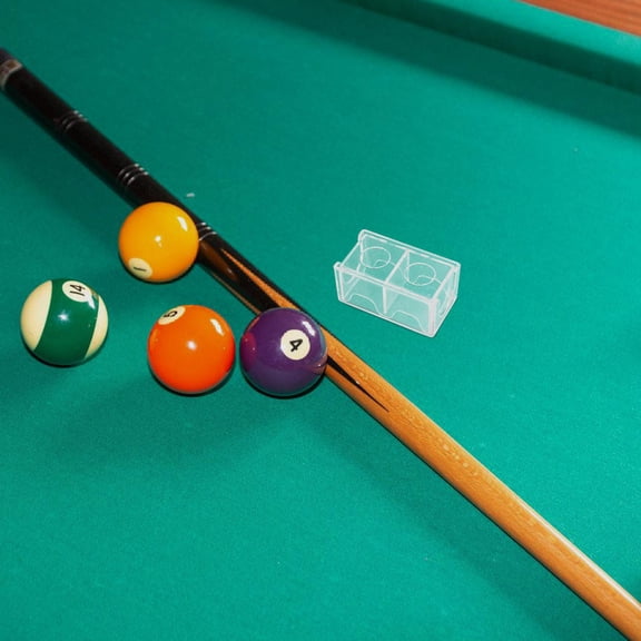 PTOOTP Clear Acrylic Chalk Holder Case, Universal Fit for Pool and Billiards, Transparent Design, Set of 5 Pieces