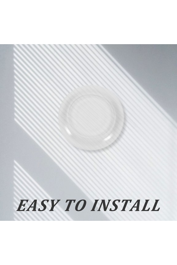 White Plastic AC Wall Hole Covers, Simple Design, Easy to Clean, 5-Pack for Air Conditioner Vent Openings