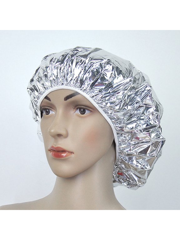 5Pcs Hair Processing Hat Plated Silver Aluminum Foil for Coloring, Perms, Conditioning
