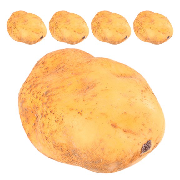 PTOOTP 5pcs Lifelike Fake Potato Foam Decorative Model for Display Scenes