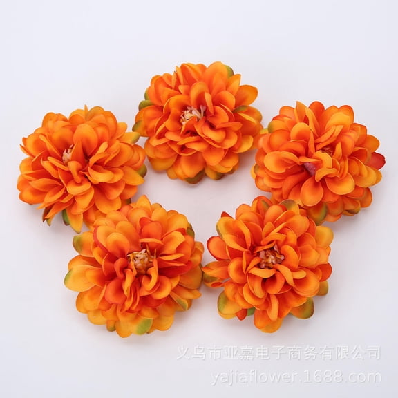 PTOOTP Orange Faux Flower for Hat Crafting, Lightweight and Portable, Versatile Floral Decorations for Projects
