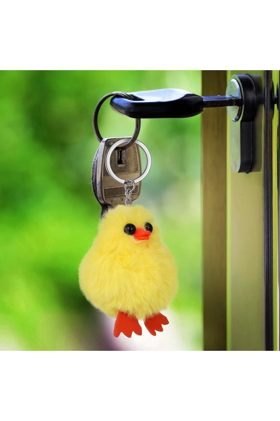 6 Pcs Stuffed Duck Keychain Plush Animal Attachment For School And Home