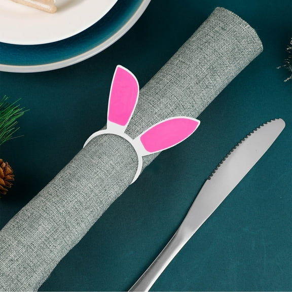 PTOOTP 6Pcs Bunny Ear Party Favors Multi Zinc Alloy for Weddings, Family Gatherings, Kids Birthday, Easter Celebrations