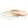 thumbnail image 1 of PTOOTP Guitar Parts Stainless Steel Guitar String Assorted Color 6Pcs 11.8x4.2x0.3In, 1 of 8