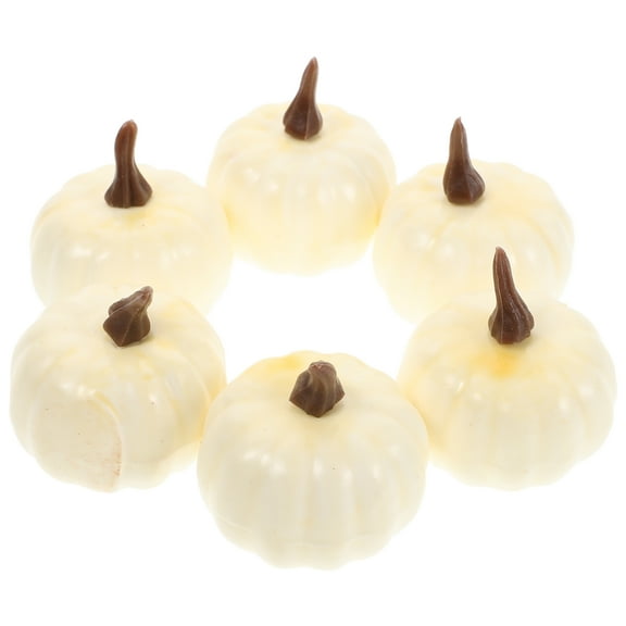 PTOOTP 6Pcs Green Simulation Pumpkin for Decor Table Props Party Supplies Accents