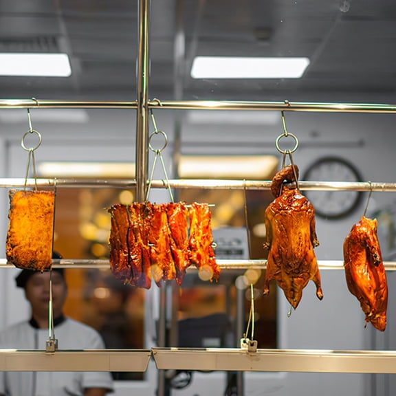 PTOOTP 6Pcs Grill Meat Hooks for Hanging Chicken Beef and Bacon with Multi Functional Stainless Steel Craftsmanship