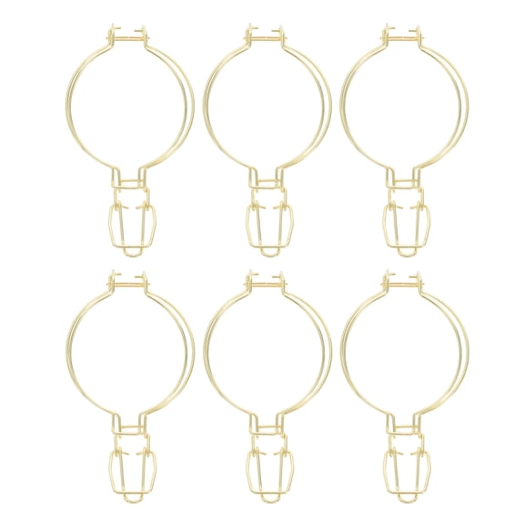 PTOOTP 6-Pack Airtight Golden Stainless Steel Sealing Clips for Glass Storage Jars, Reusable and Kitchen Accessories