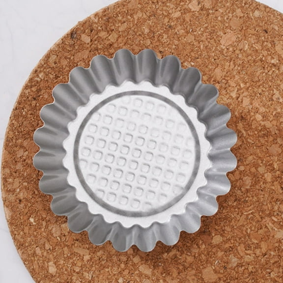 PTOOTP 6-Piece Flower Shape Tartlet Molds Nonstick Carbon Steel Baking Pan Set Easy Release