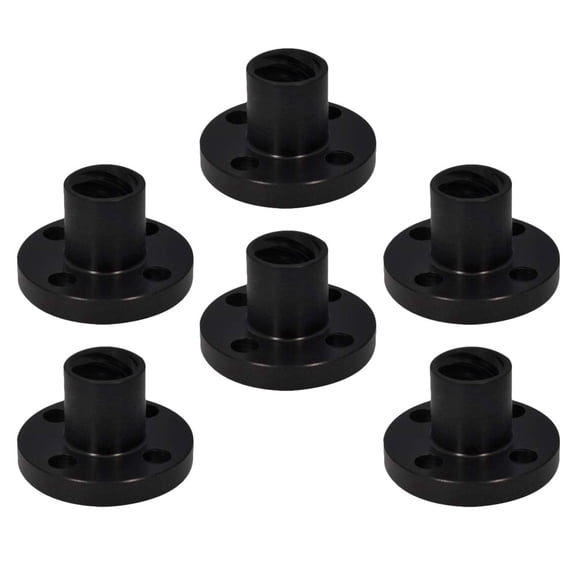 PTOOTP 3D Printer Lead Screw Nut Set, Pom Plastic, Durable, Easy Install, 6Pcs