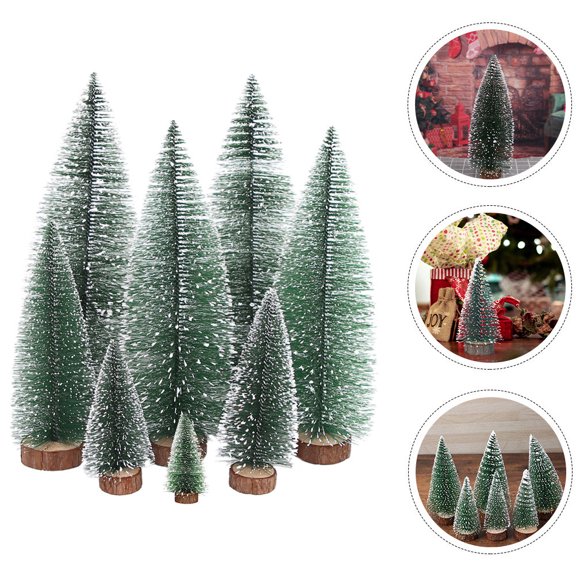 PTOOTP 7-Piece Artificial Christmas Tree Set with Lifelike Design, Perfect Holiday Decor for Home, Office, and Seasonal Celebrations