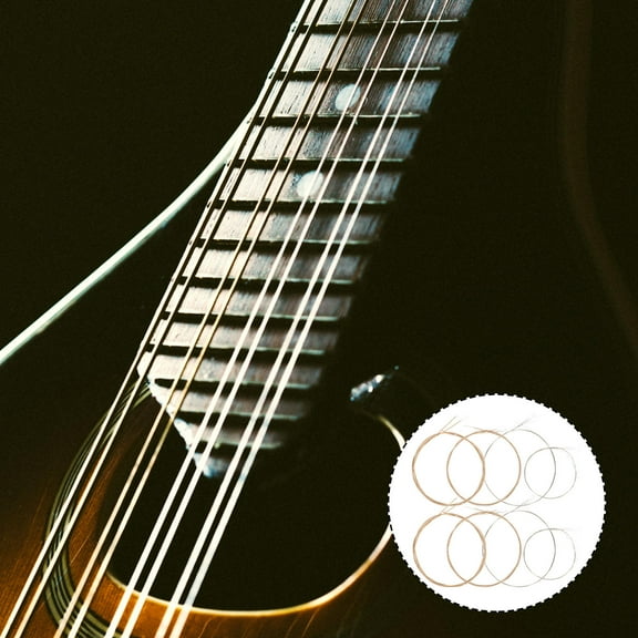 PTOOTP 8-String Replaceable Mandolin Strings Set for Performance and Practice, and