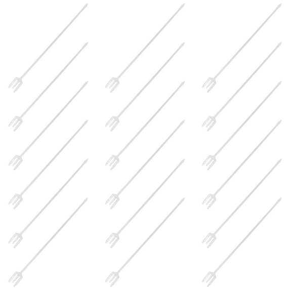 PTOOTP 80Pcs Bouquet Material Trigeminal Design For Anniversary Decorations Clear Pick