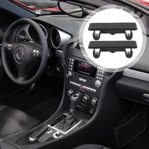 PTOOTP 8-Piece Black Nylon Rocker Switch Panel Blanks Cover for Automotive Use, Switch Hole Protectors