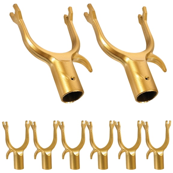 PTOOTP Golden Aluminum Alloy Branch Support Fork for Plant and Tree Gardens 8Pcs