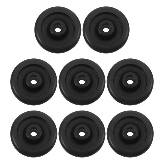 PTOOTP 8Pcs Replacement Wheels for Gym Equipment Black Plastic Fitness Roller for Treadmill and Exercise Bike