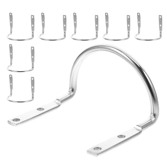 PTOOTP 8-Piece Heavy Duty Metal Hammer Holder Wall Mount Rack for Garage Tool Storage and Organization Solutions