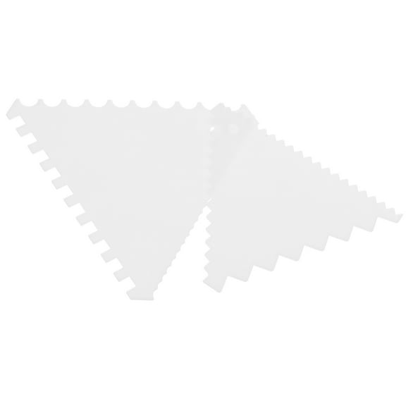 PTOOTP 8-Piece White Plastic Baking Accessories Set for Cake Decorating Icing Tools and Dessert Decorating